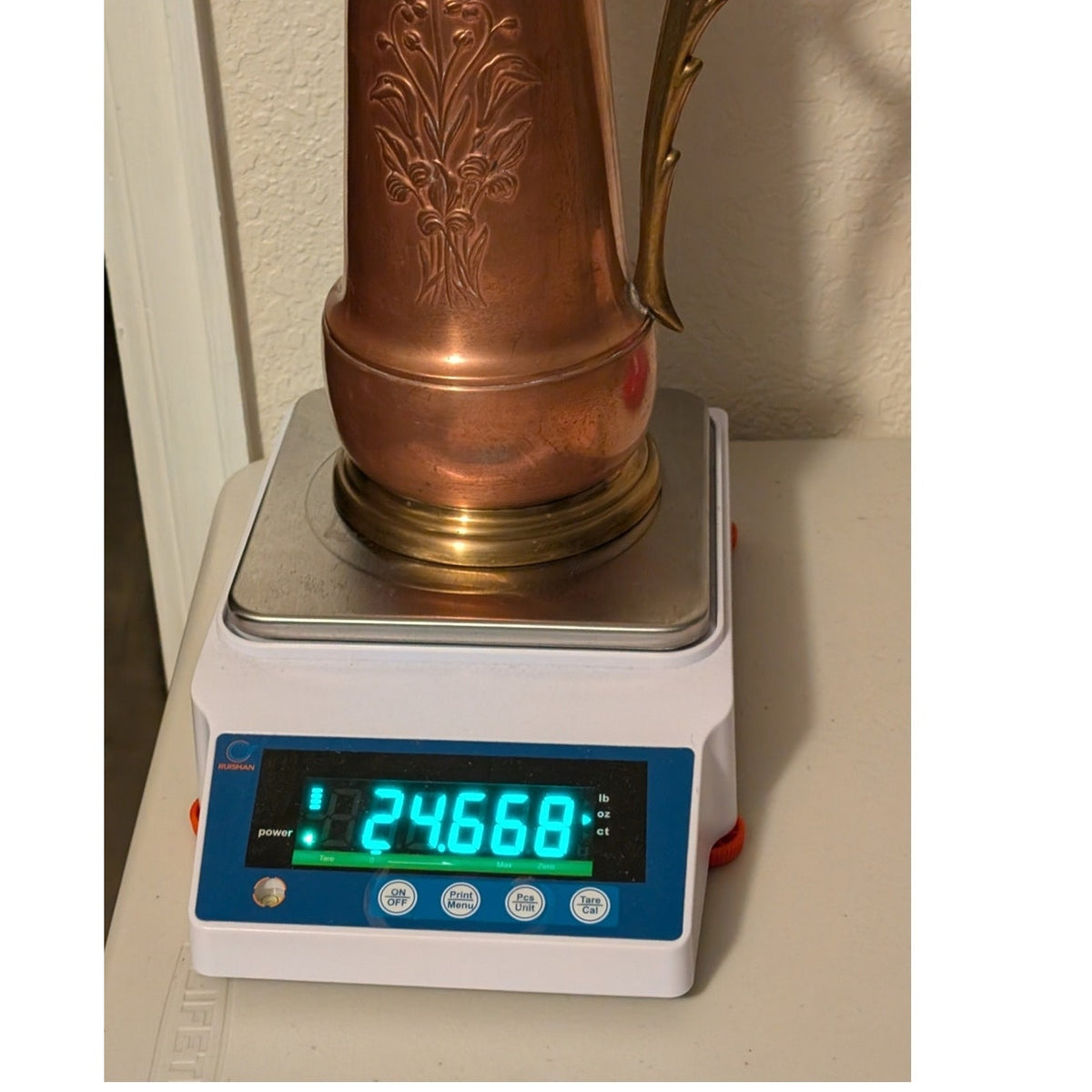 Antique Signed GBN Gebrüder Bing Nürnberg Art Nouveau Copper & Brass Claret Jug