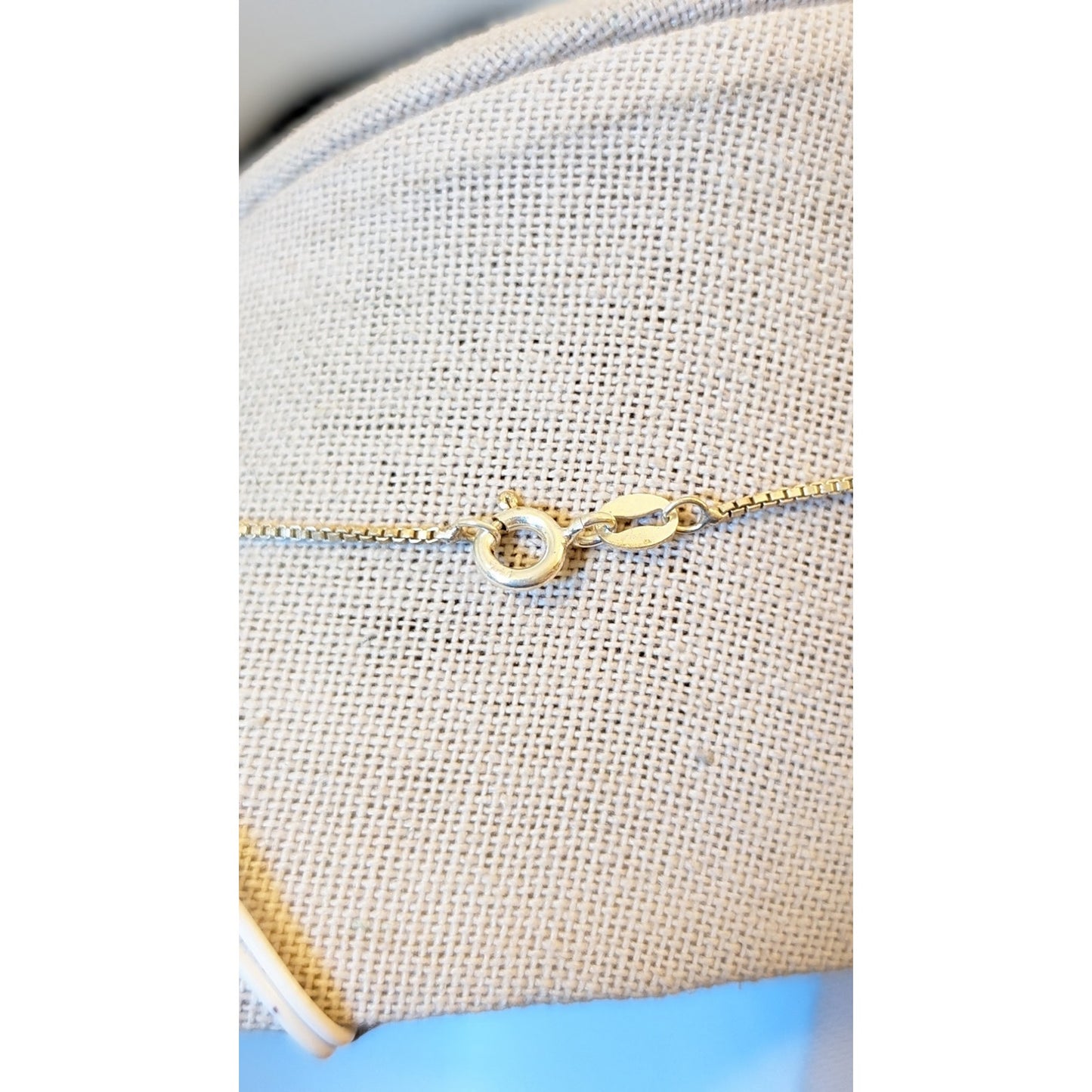 Vintage LRB Sterling Large Bale Pendant on Sterling Silver 18" Box Chain