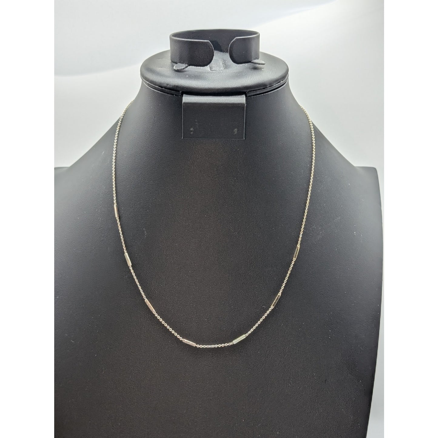 925 Sterling Silver Scattered Seven Bar Chain 18" 19" & 20" Necklace