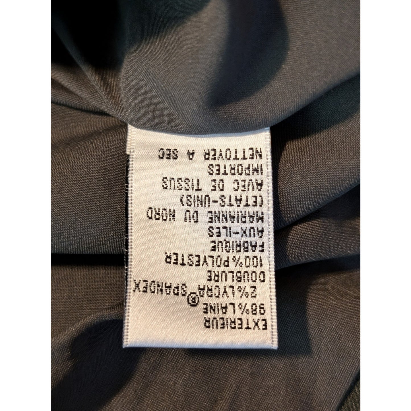 Vintage Talbot's Army Green Button Front Lined Wool Stretch Blazer Womens Sz 16