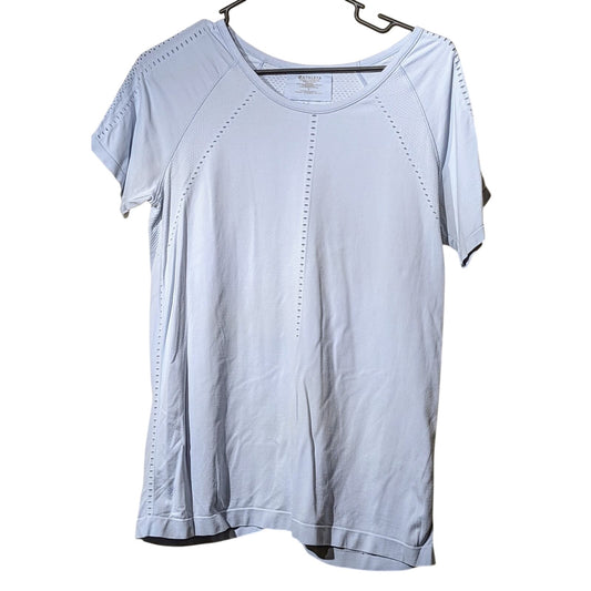 Athleta Light Blue Foothill Seamless Tee Womens Sz L