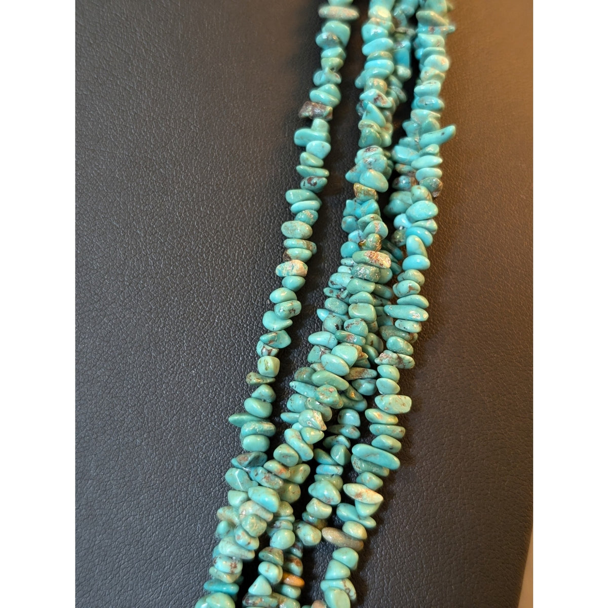 Five Strand Turquoise Small Turquoise Chip Southwest Western Necklace