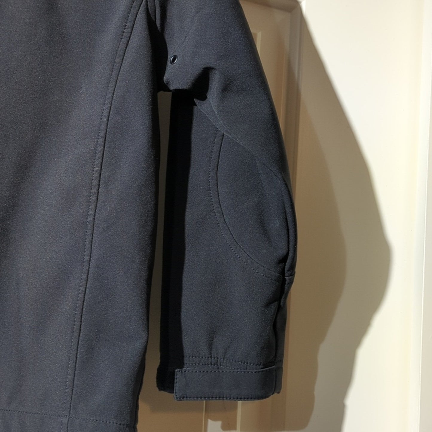 Black Rivet Black Medium Weight Soft Shell Performance Full Zip Jacket Sz M
