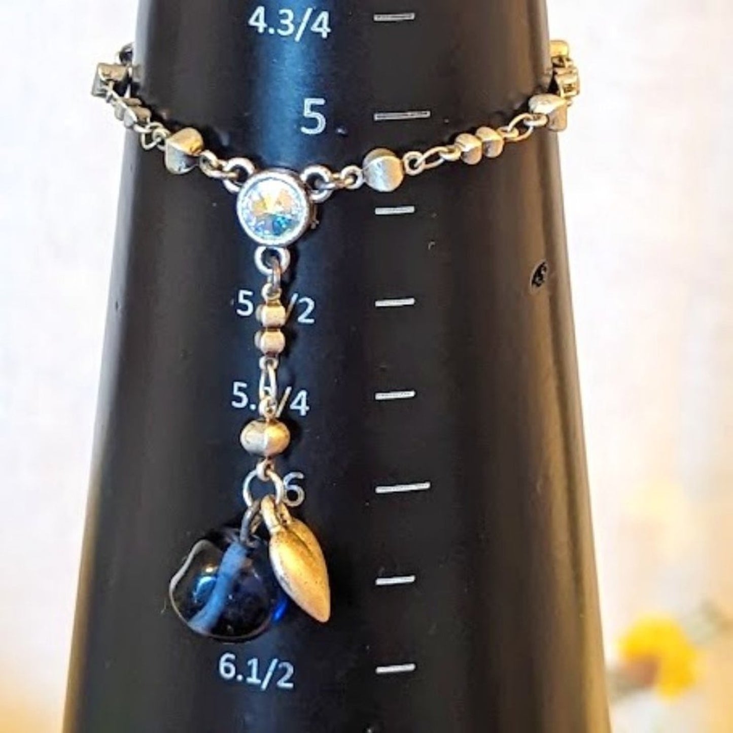Two Tiny Silver Tone Bracelets