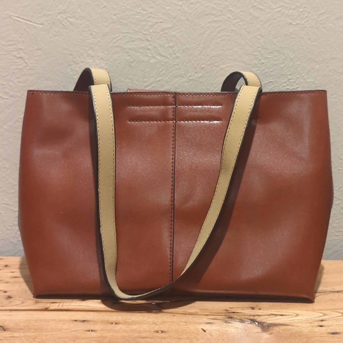 Emilie M. Simulated Leather Medium Tote Bag