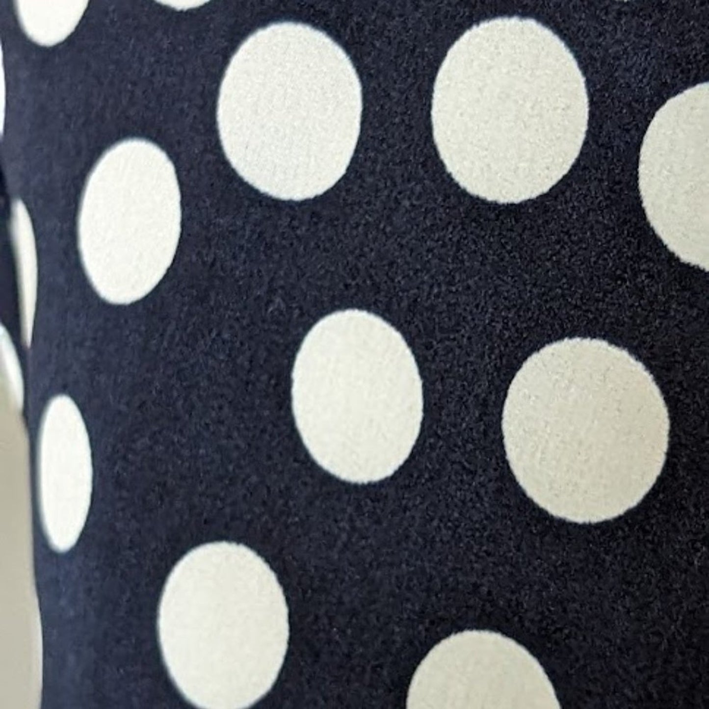 J Crew Women's Size 2 Navy Polka Dot Print Scoop Neck Cap Sleeve Blouse