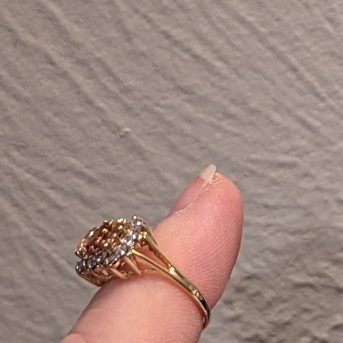 18k Pink Tourmaline and Diamond Ring Sz 5.25-5.50