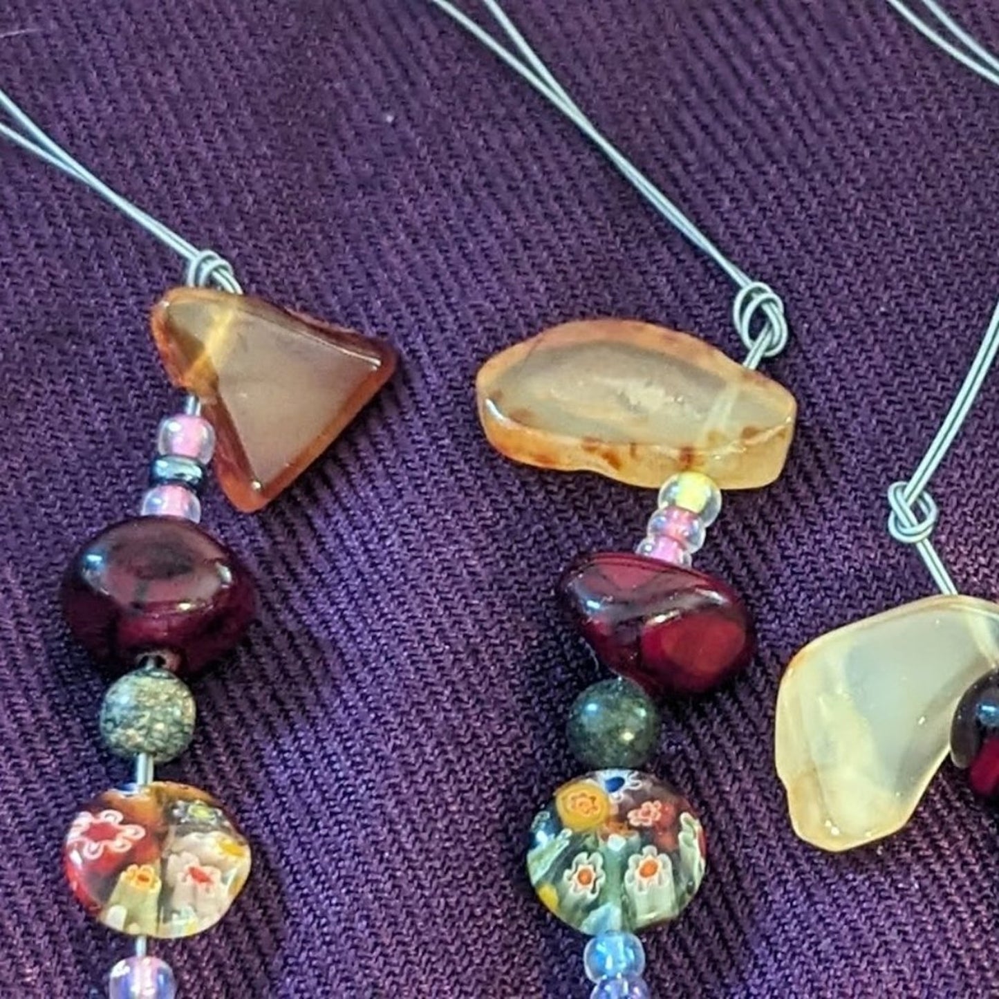 Gemstones & Beads 4 Strands For Jewelry Making