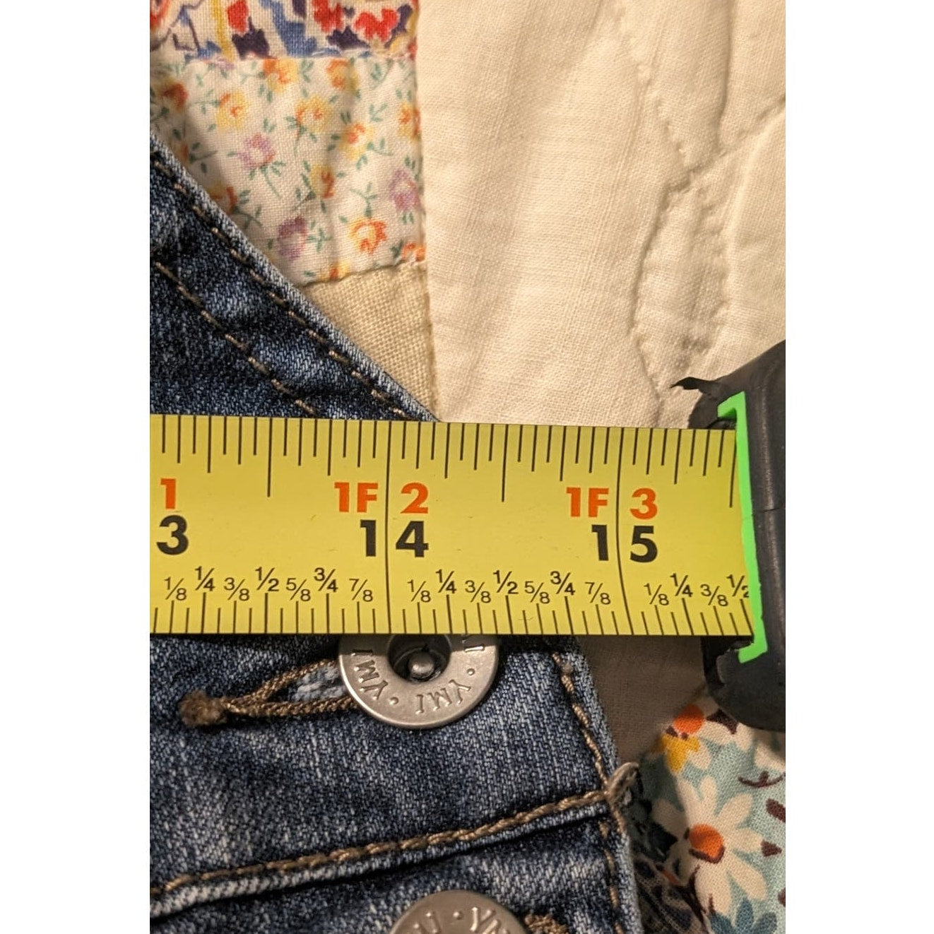 YMI Los Angeles USA Made Bib Overalls Blue Stretch Juniors Size 5