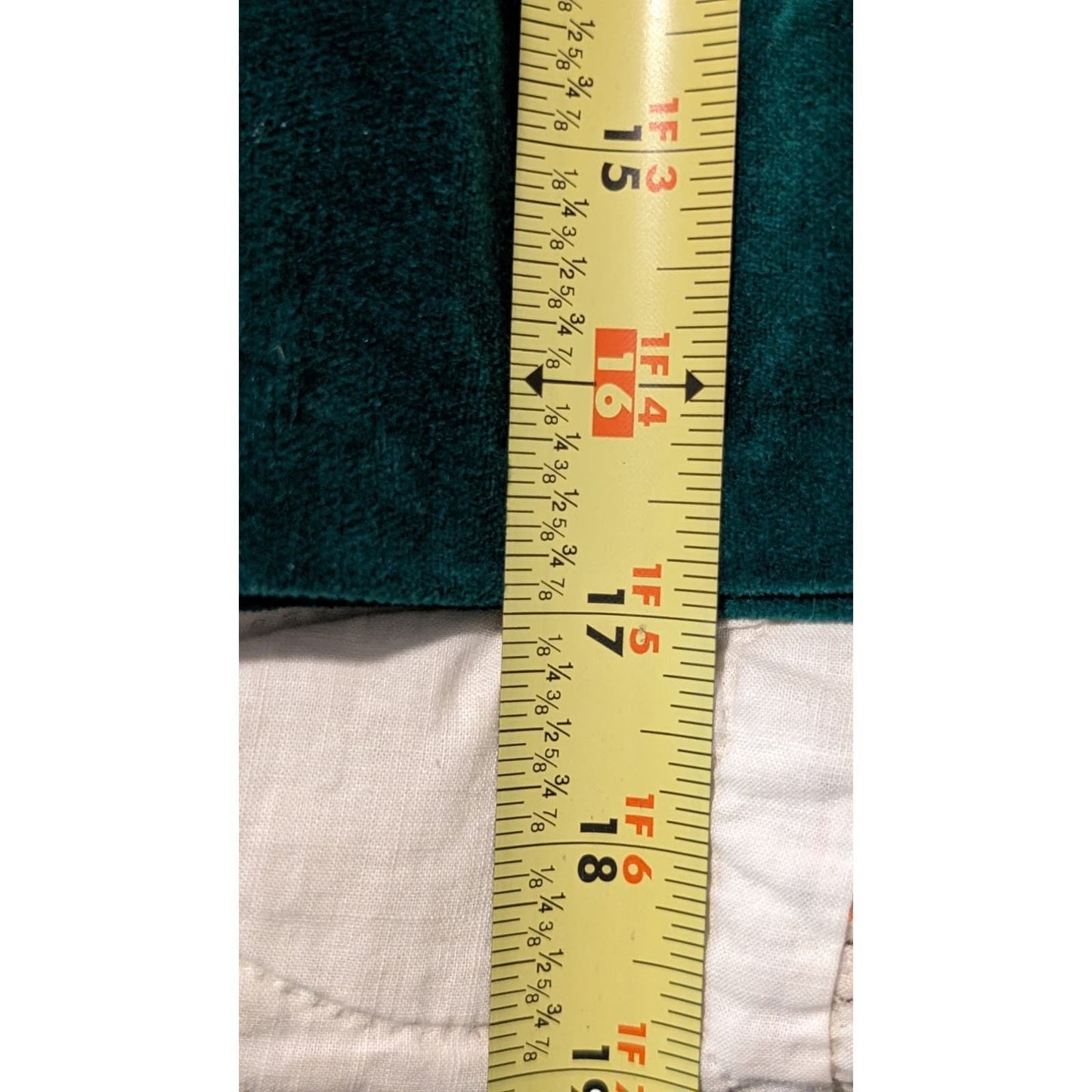 Vintage Homemade Green Velvet Embroidered Mtn. Scene Topper Juniors XS