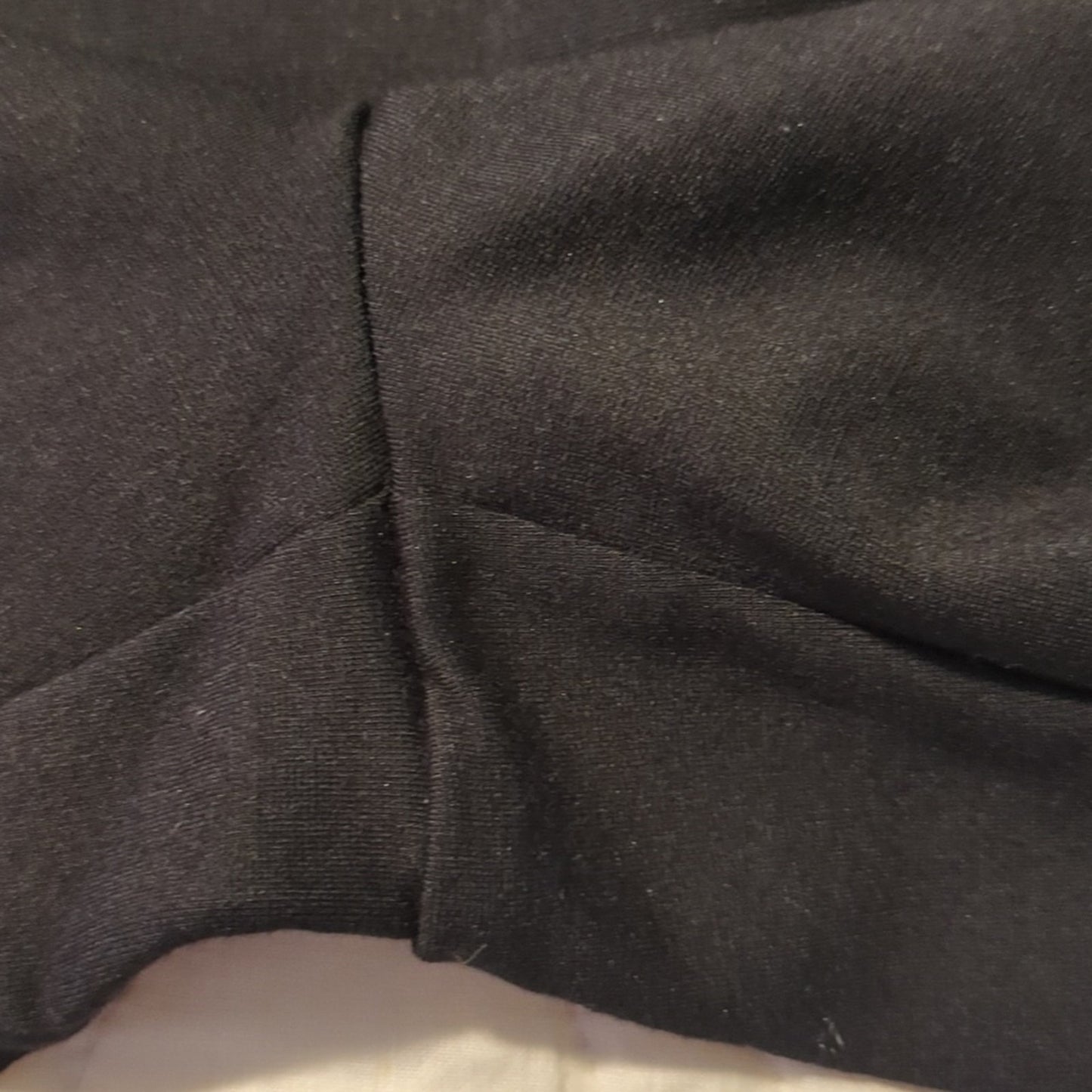 Chaps Crop Wide-Leg Front Seam Ponte Knit Band Waist Black Pants Women's Size XL