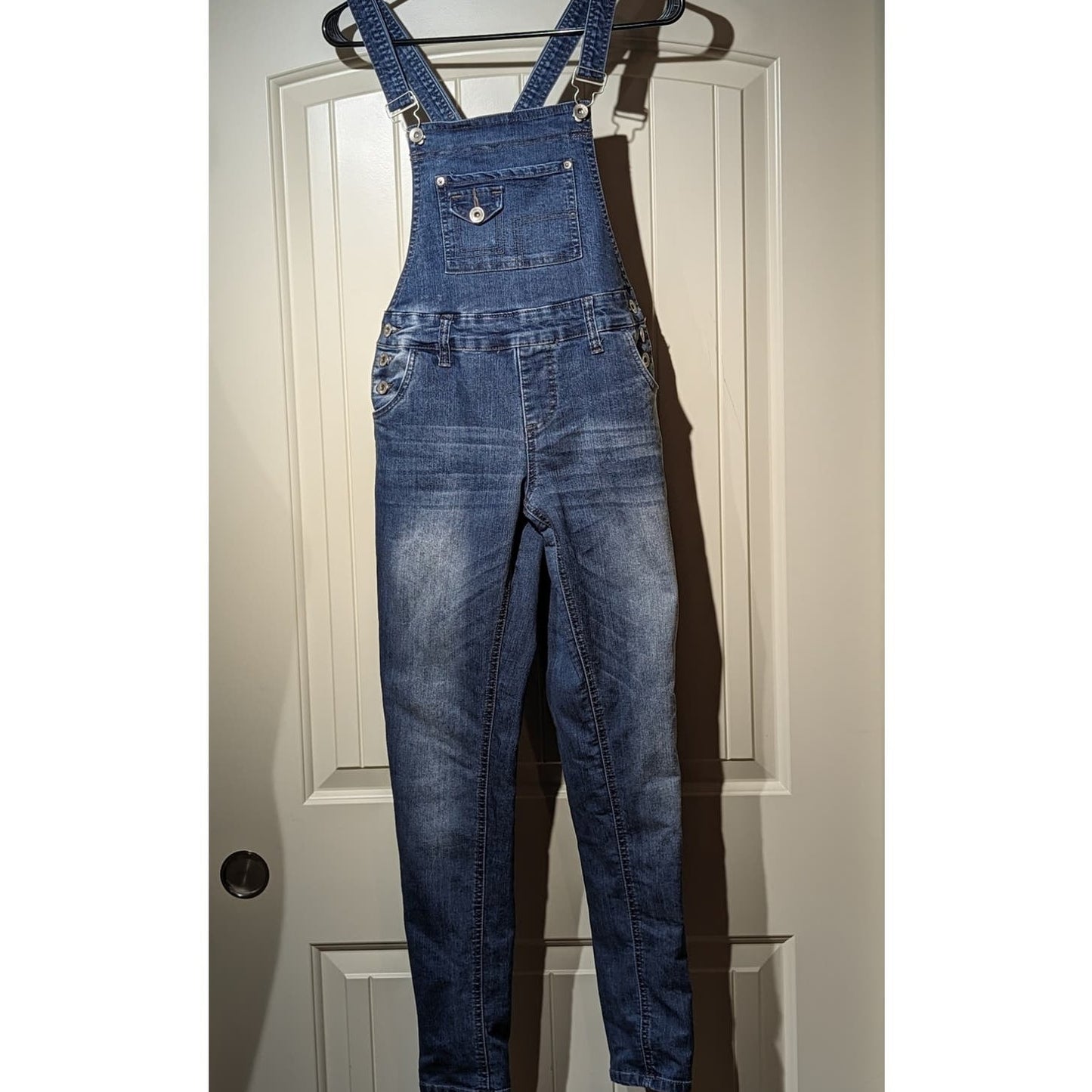 YMI Los Angeles USA Made Bib Overalls Blue Stretch Juniors Size 5