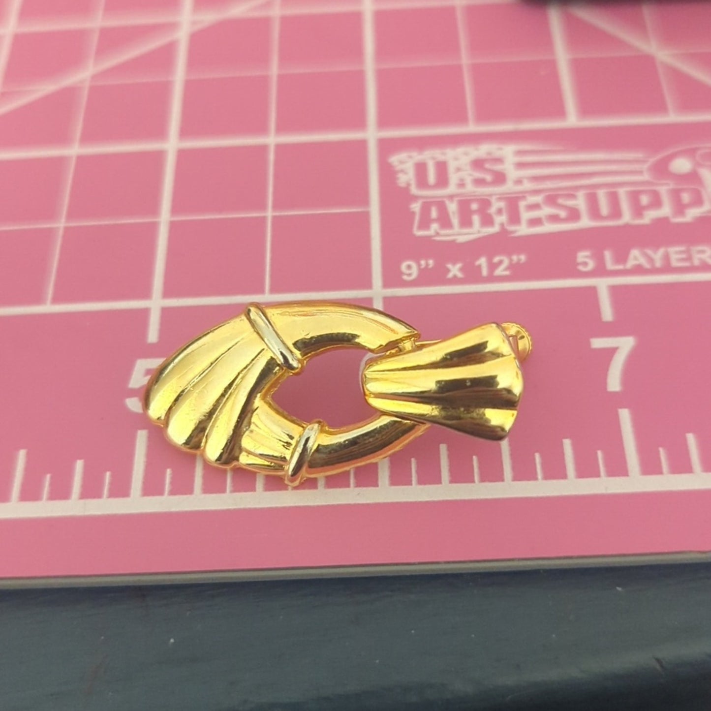 Three Pair Gold Tone Vintage Clip On/Screw Back Earrings