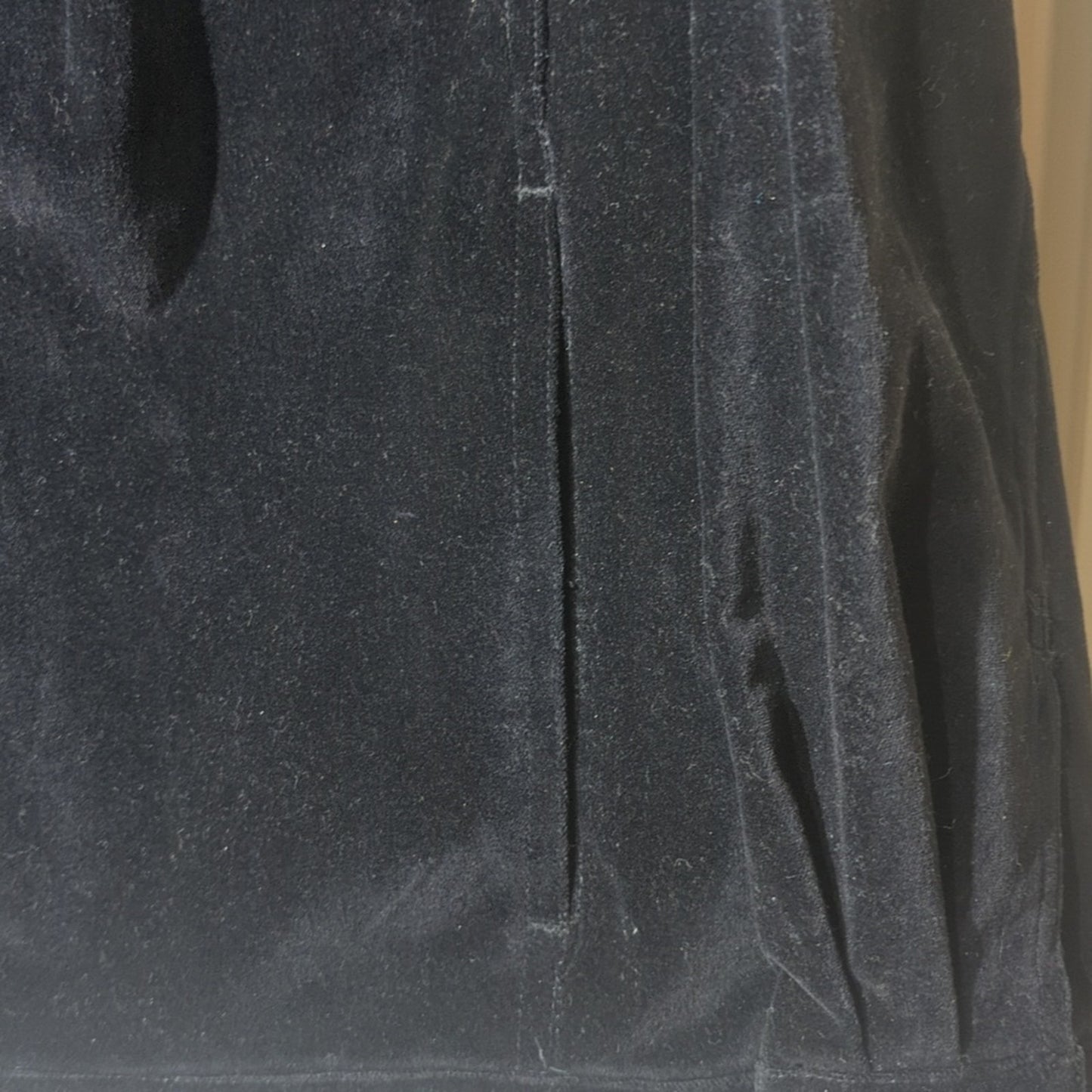 TALBOTS Vintage Velvet Black Stretch Jean Style Jacket Women's Plus Size 12W