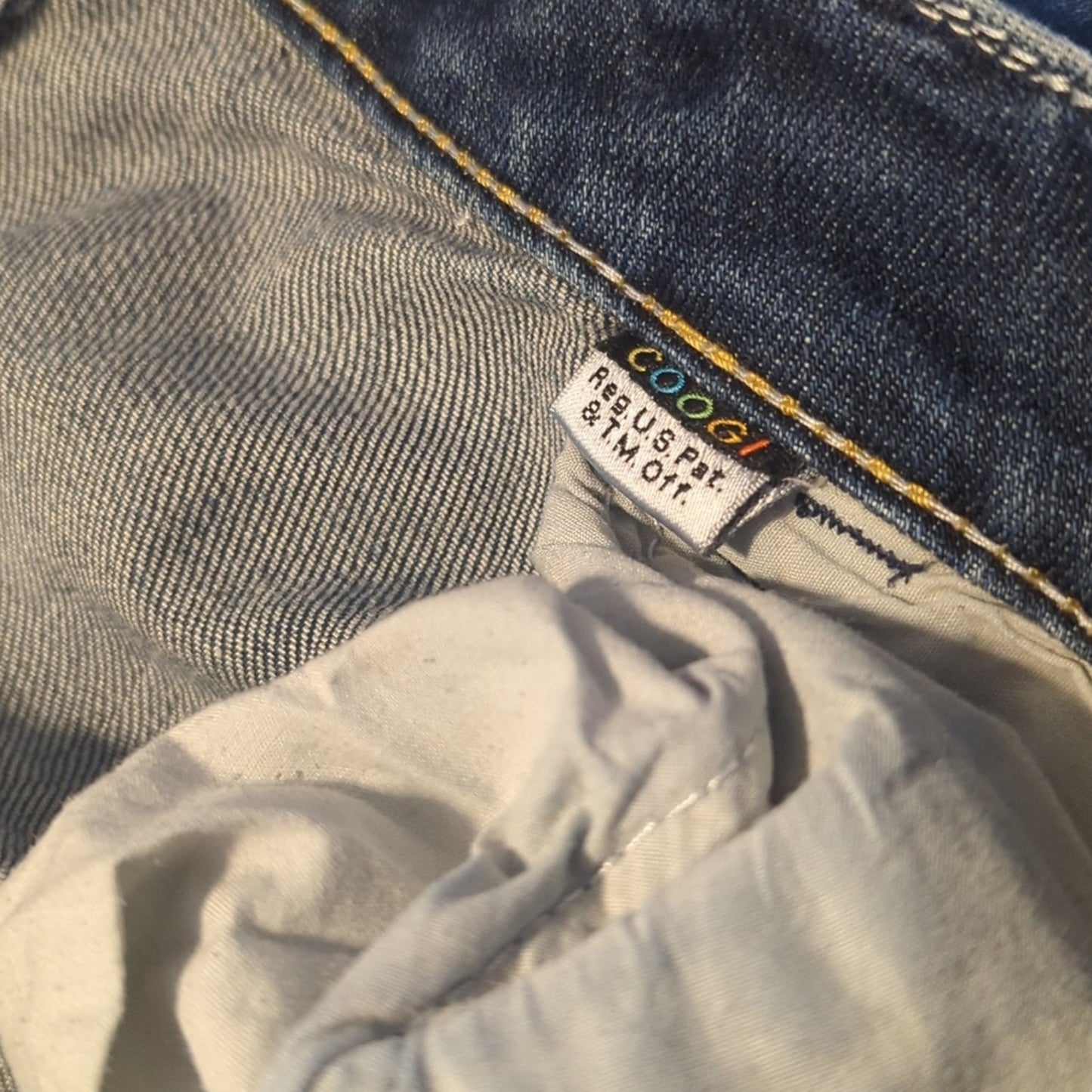 Coogi Y2K Blue Denim Embroidered Pocket Jeans Women's Size 16