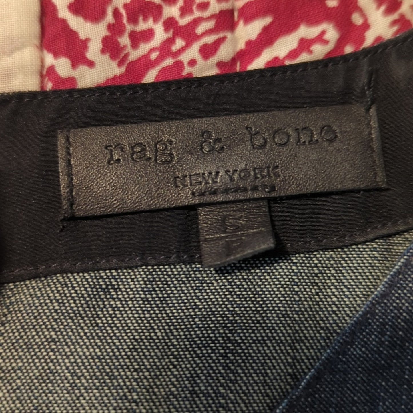 Rag & Bone Ryder Denim Pocket Sheath Dress Women's Size Petite S