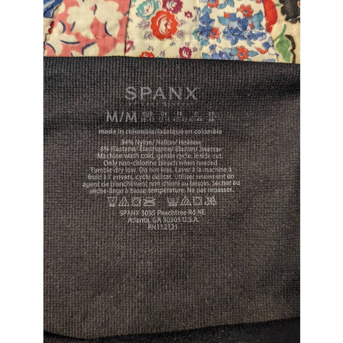 Spanx Look At Me Now Black Seamless Leggings Womens Size M