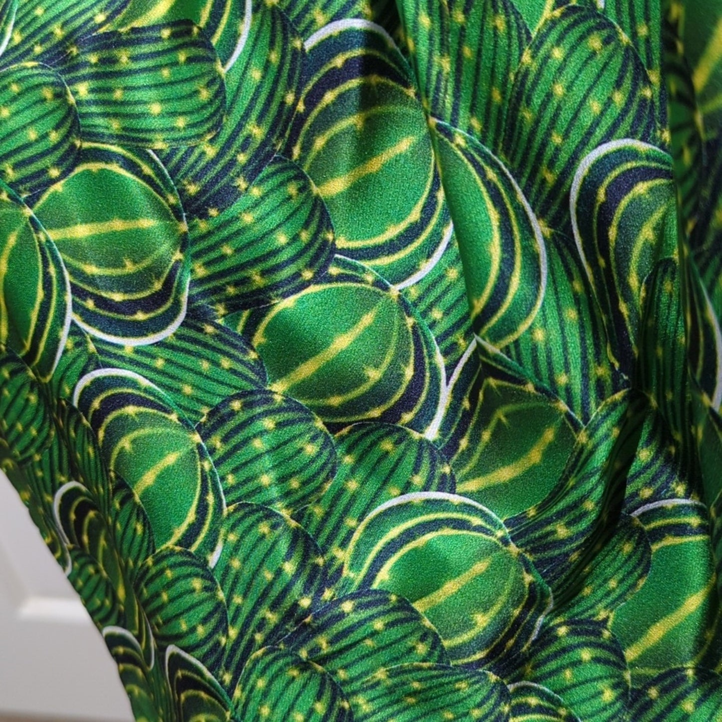Green 33" Square Satiny Scarf