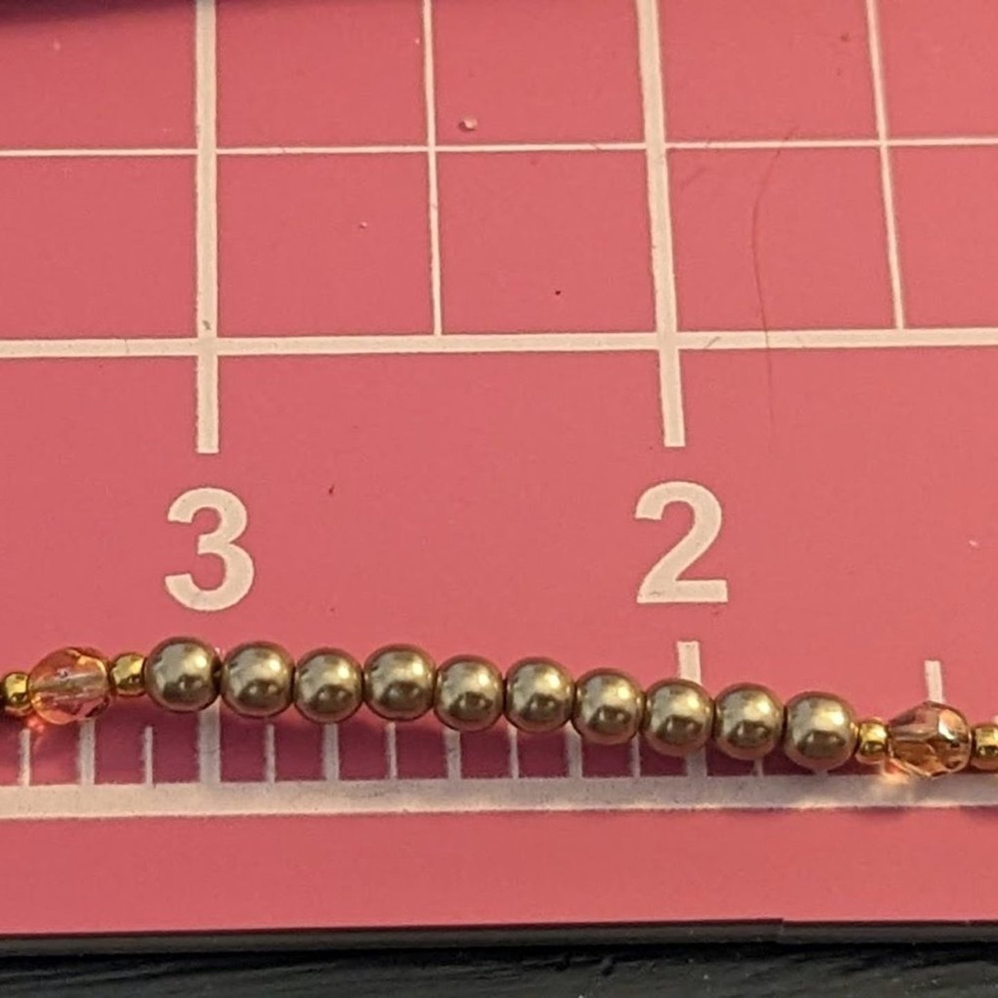 Napier Champagne Faux Mini Pearl Necklace