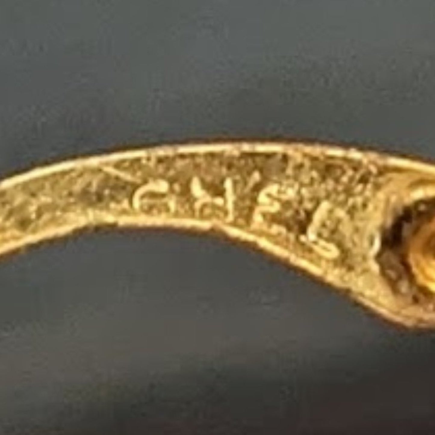Gold Electroplated 1" Twist Hoop Earring