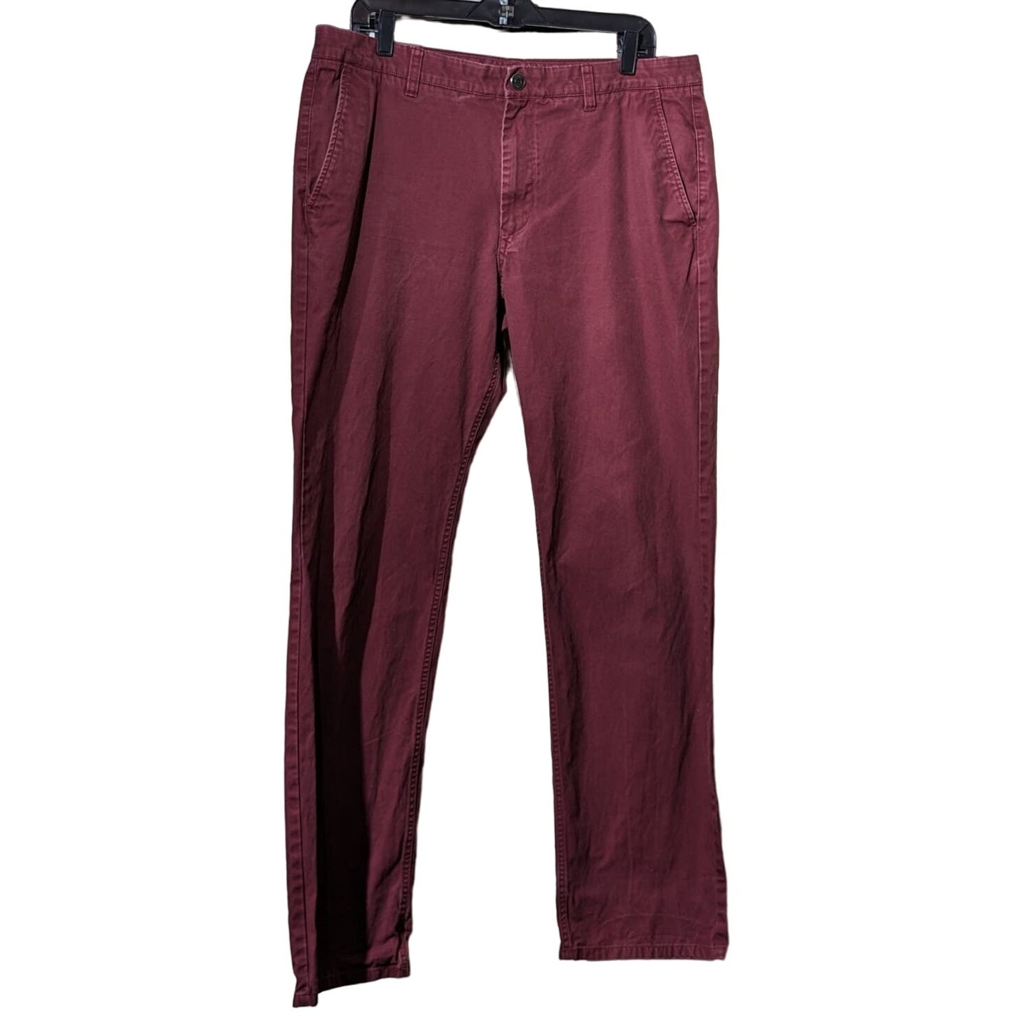 Bonobos Straight Leg Vintage Crimson Chino Mens Sz 36 x 34