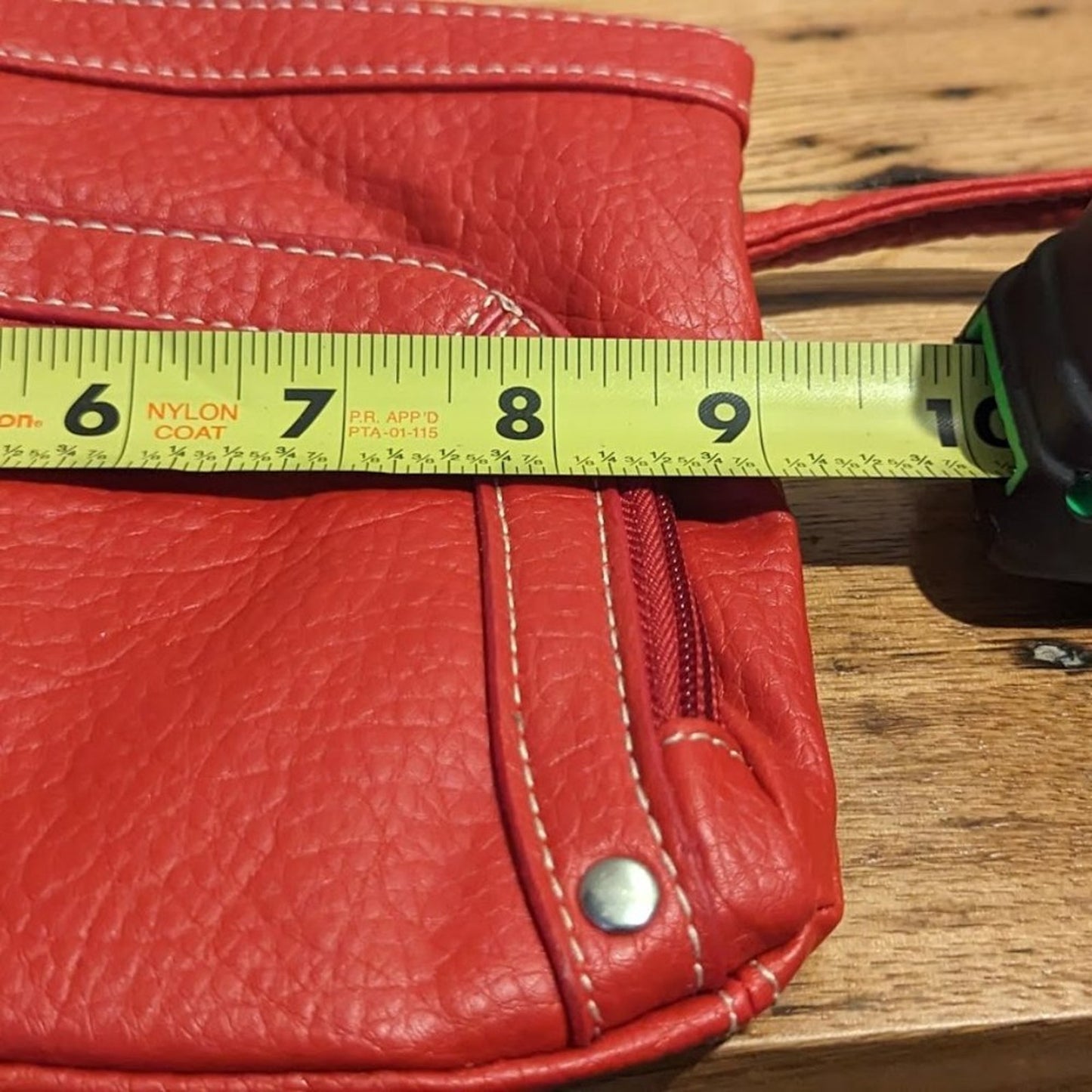 Red Unbranded Pebbled Studded Crossbody Bag
