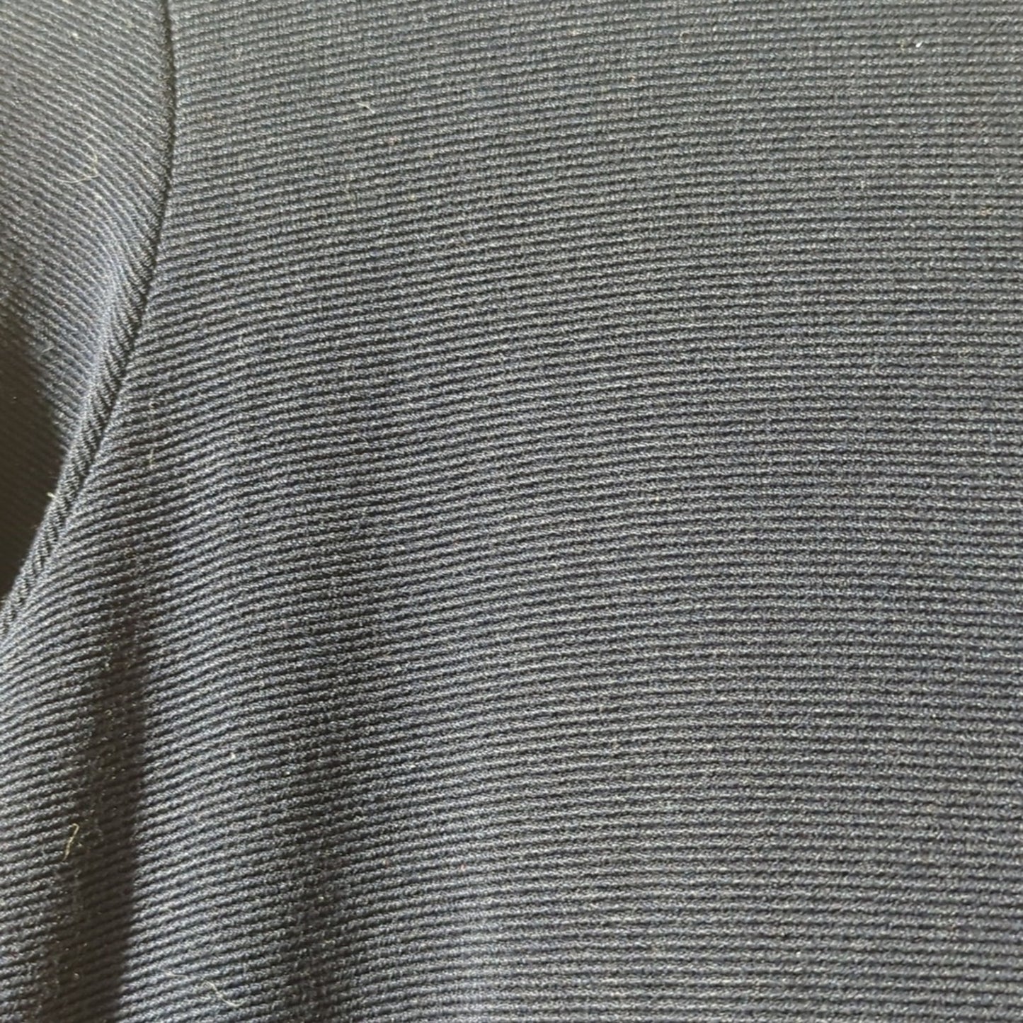 Scotch & Soda Navy Blue Ribbed Long Sleeve Flutter Hem Dress Women's Size S