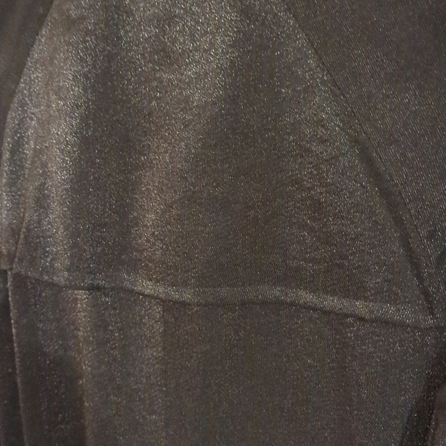 Style & Co. Black Shimmer Double Breasted Trench Coat Women's Size M