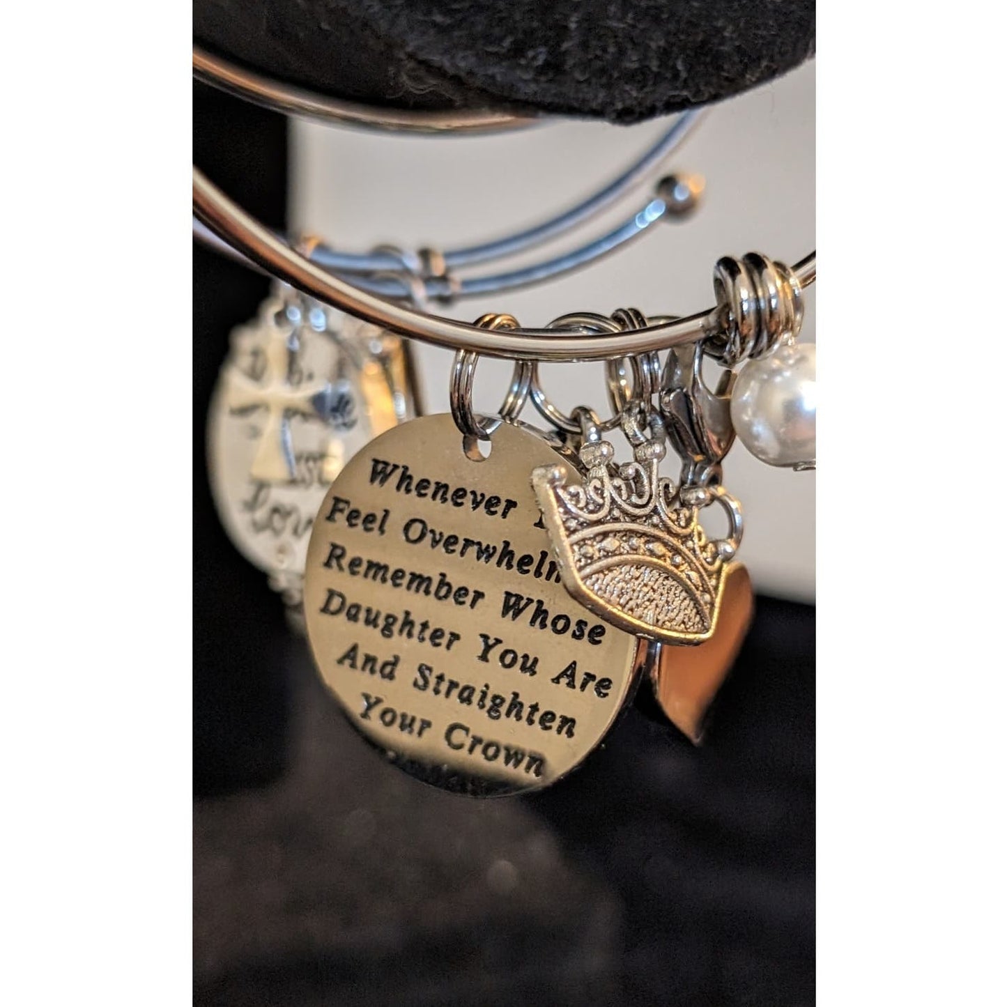 Three Silver Tone Bangle Style Bracelets