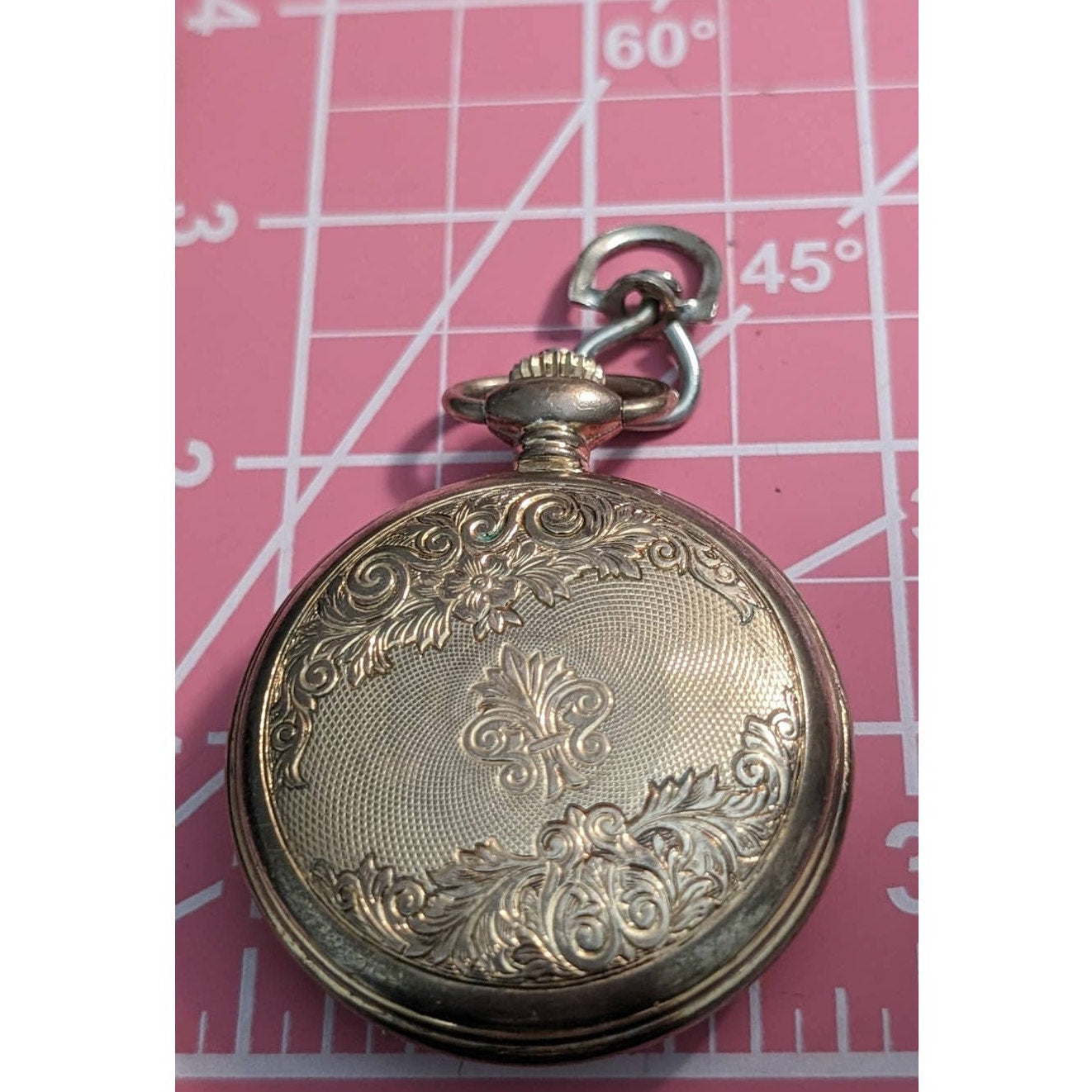 MAJESTRON Vintage Gold Tone Quartz Pocket Watch
