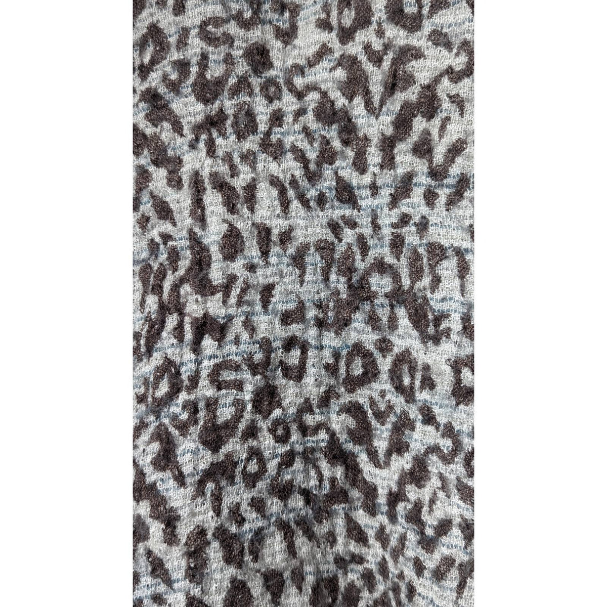 Soft Surroundings Pasha Pumpkin Leopard Print Fringe Cardigan Womens Sz S/M