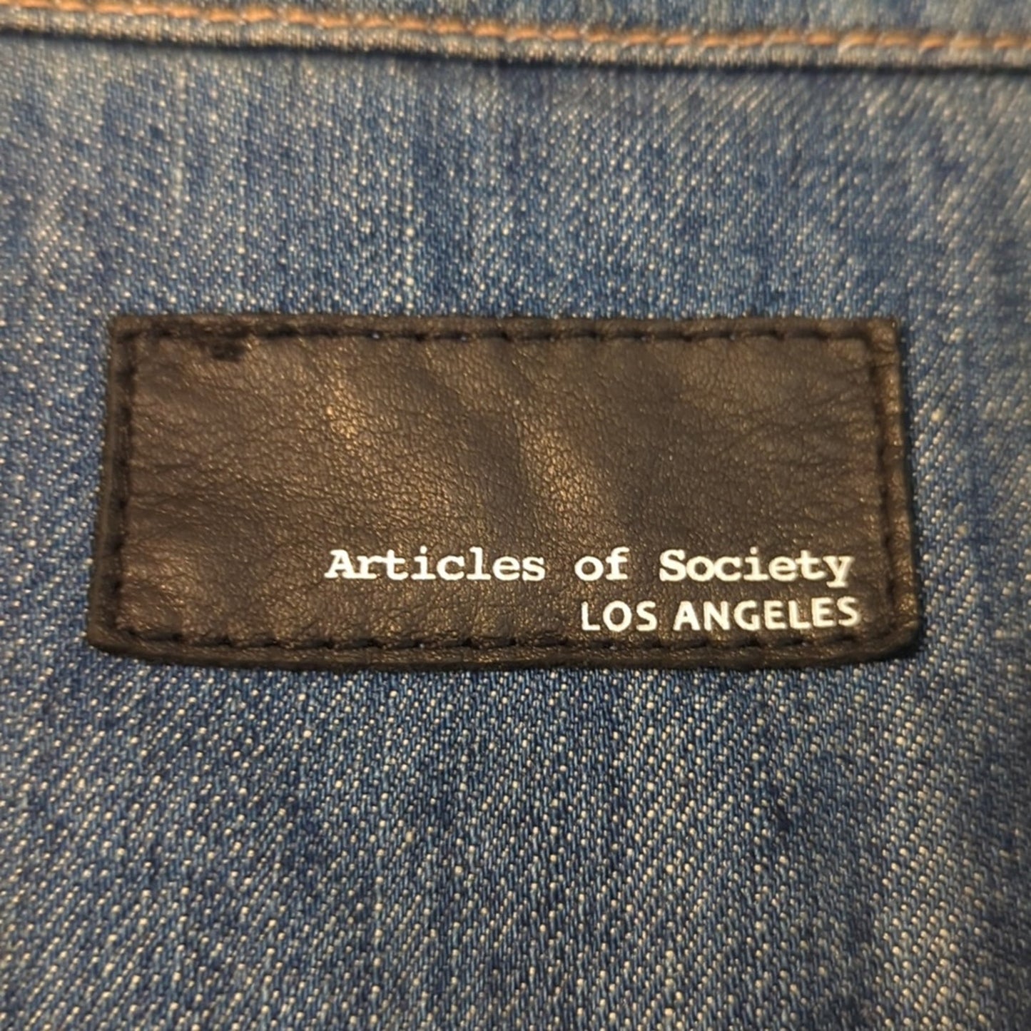 Articles of Society Los Angeles Denim 100% Jean Jacket Women's Size L