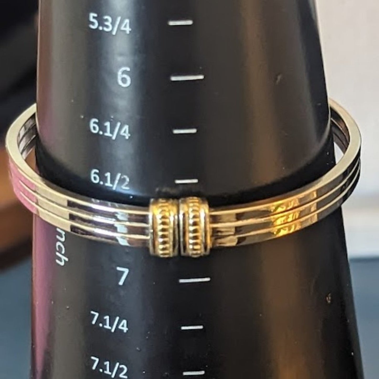 Vintage Two-Toned Clamper Style Bracelet
