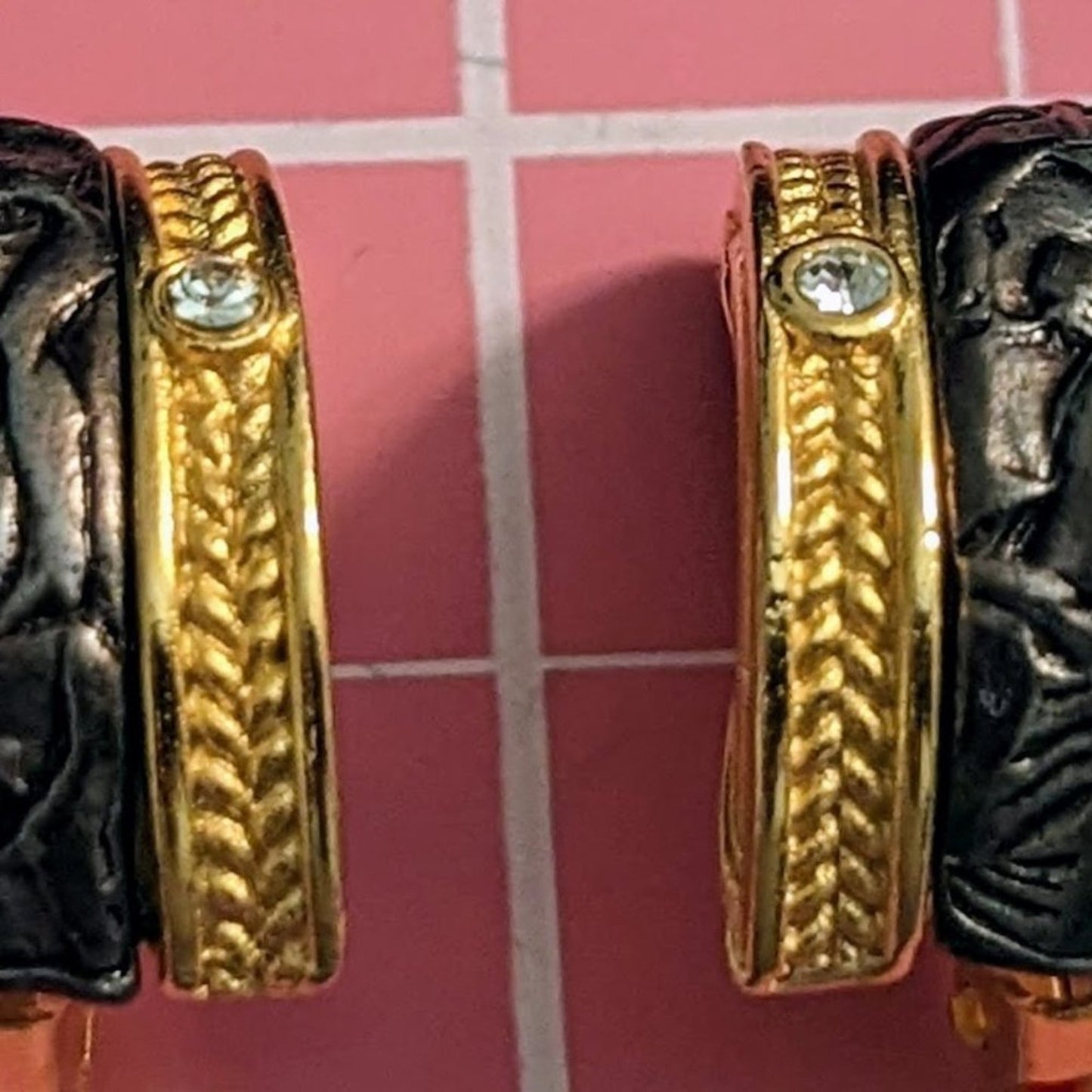 Etruscan Inspired Clip on Earrings