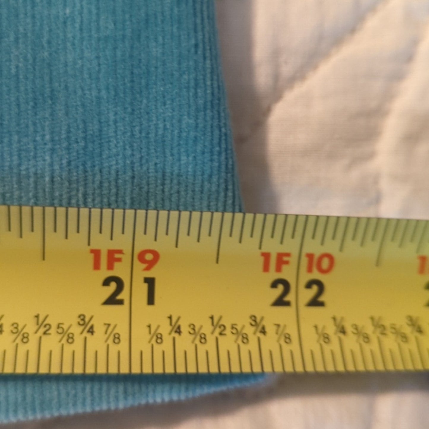 Live a Little Vtg Cotton Stretch Turquoise Corduroy Embellished Jacket Sz XL