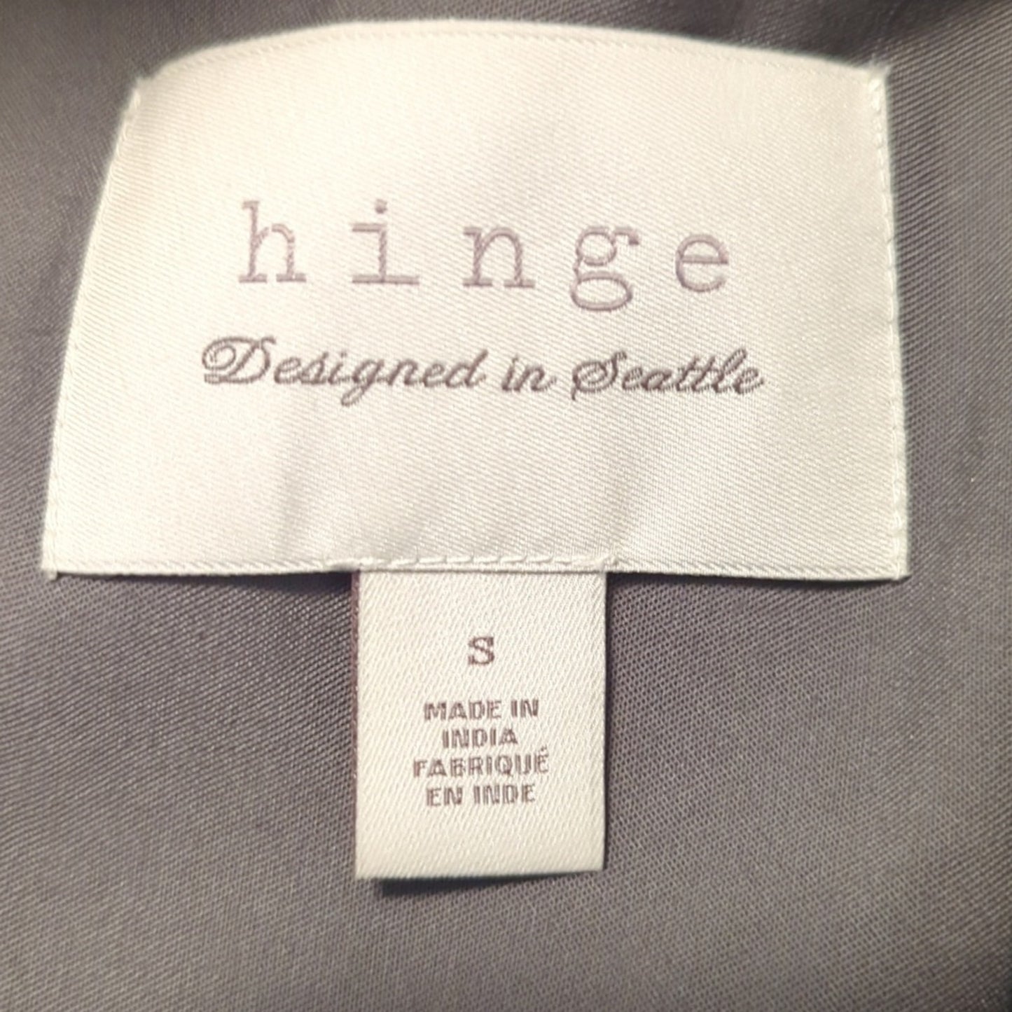 hinge Designed in Seattle Drapey Soft Utility Open Front Silhouette Jacket Sz. S