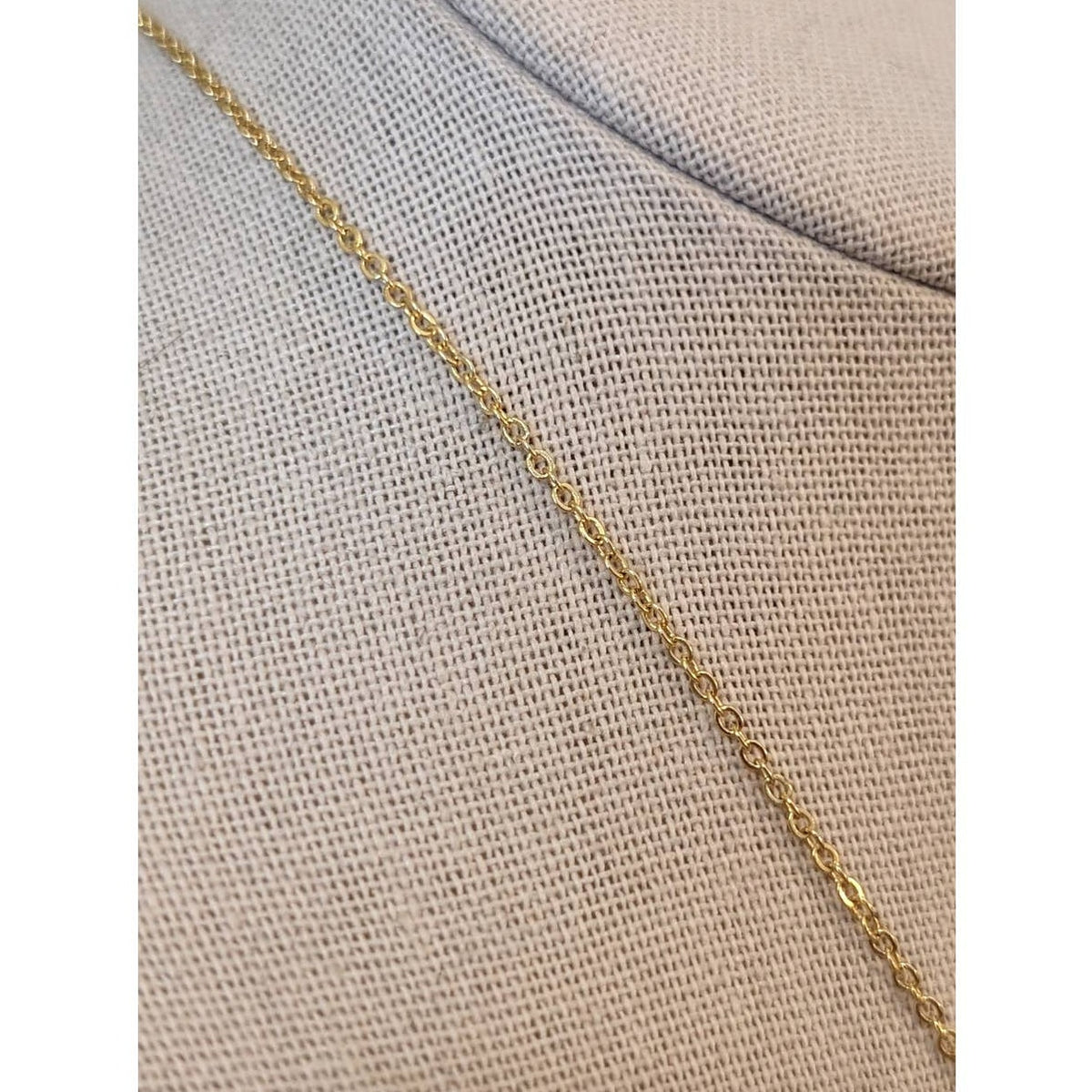 Gold Plated Pine Cone Necklace on 17" Gold Tone Chain