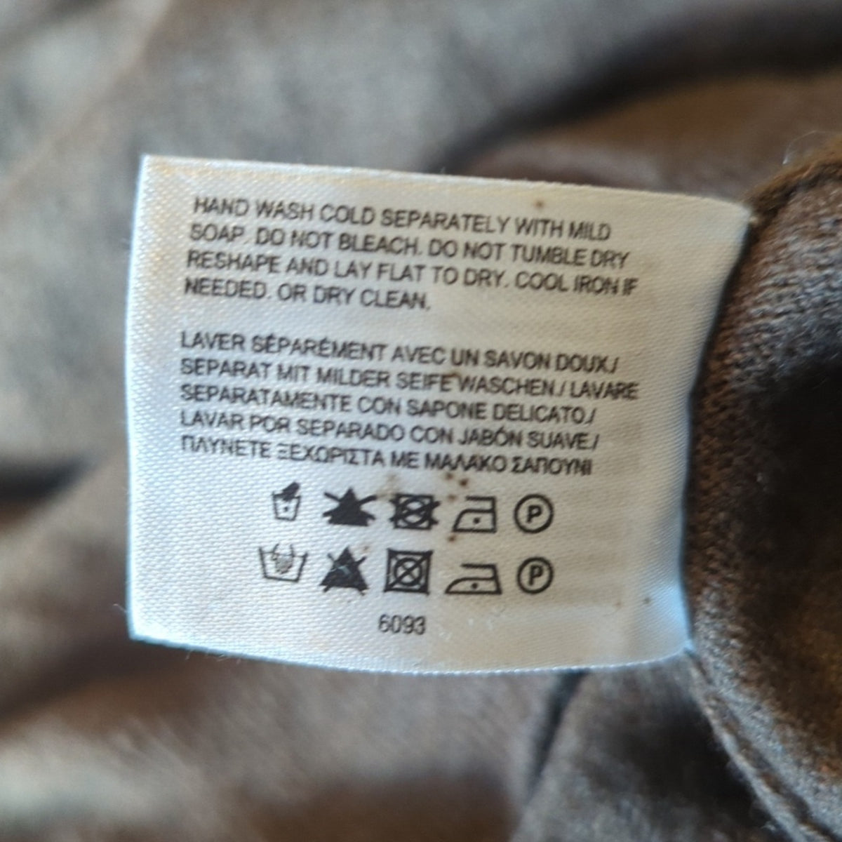 Brooks Brothers 346 Brown Cotton/Cashmere Blend Crewneck Sweater Men's XLize XL