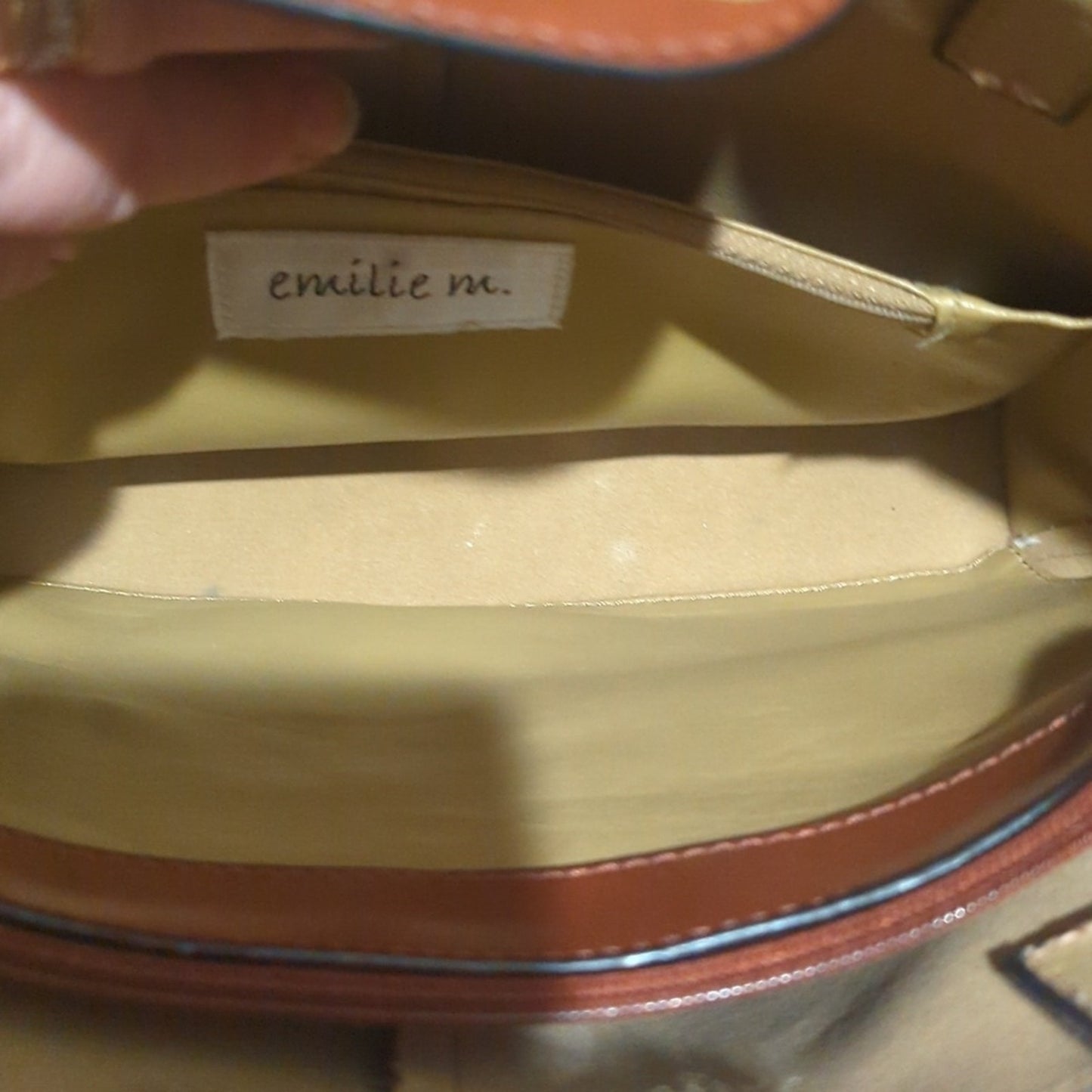 Emilie M. Simulated Leather Medium Tote Bag