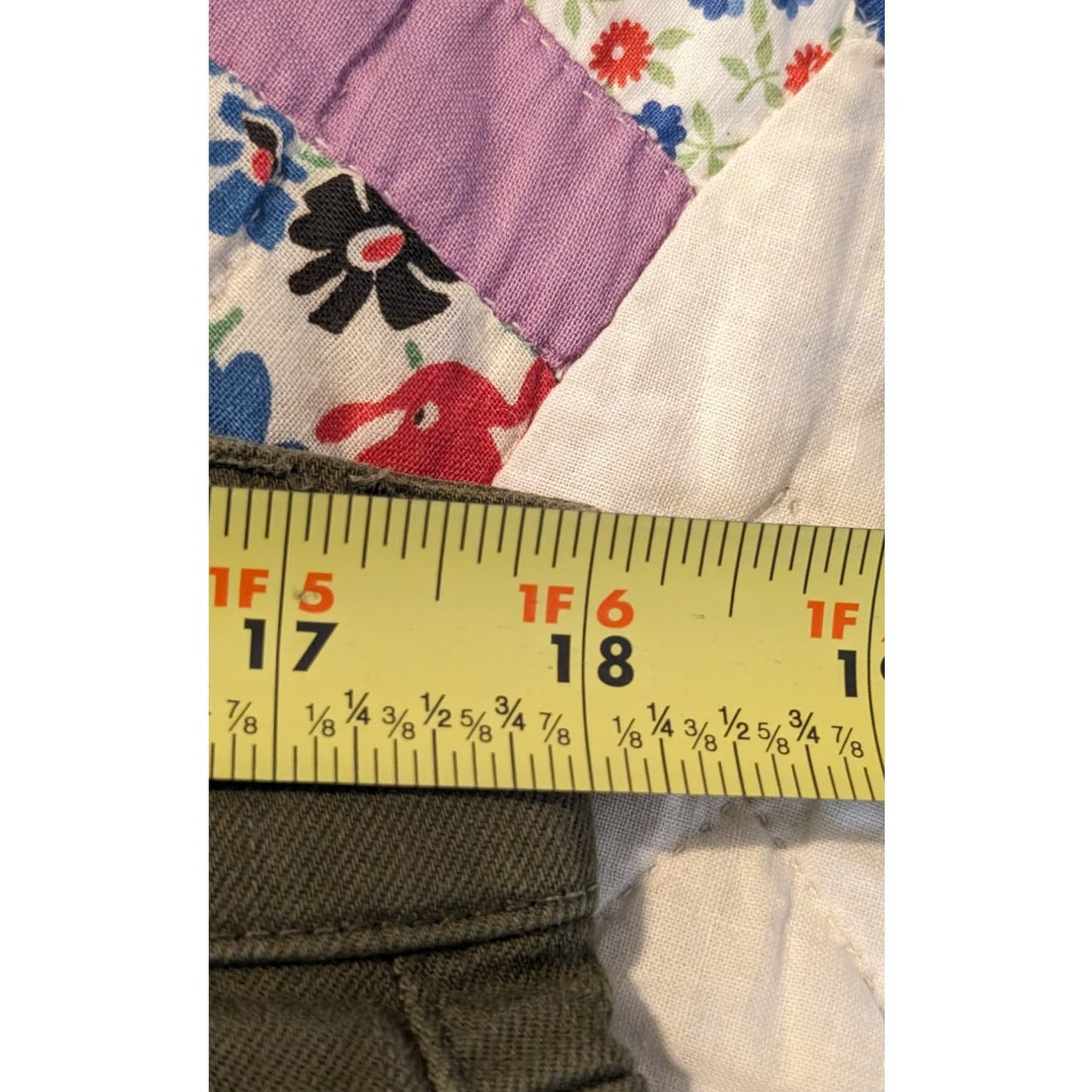 Eileen Fisher Organic Cotton Stretch Khaki Green Jean Womens Sz 12