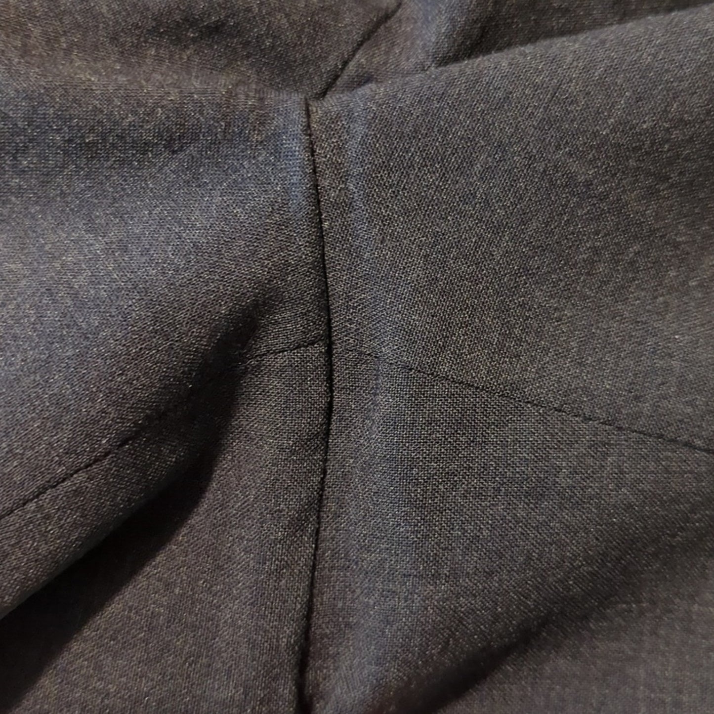 Talbot's Vtg Blue Gray Elastic Back Side Zip Stretch Wool Lined Pant Plus Sz 12W