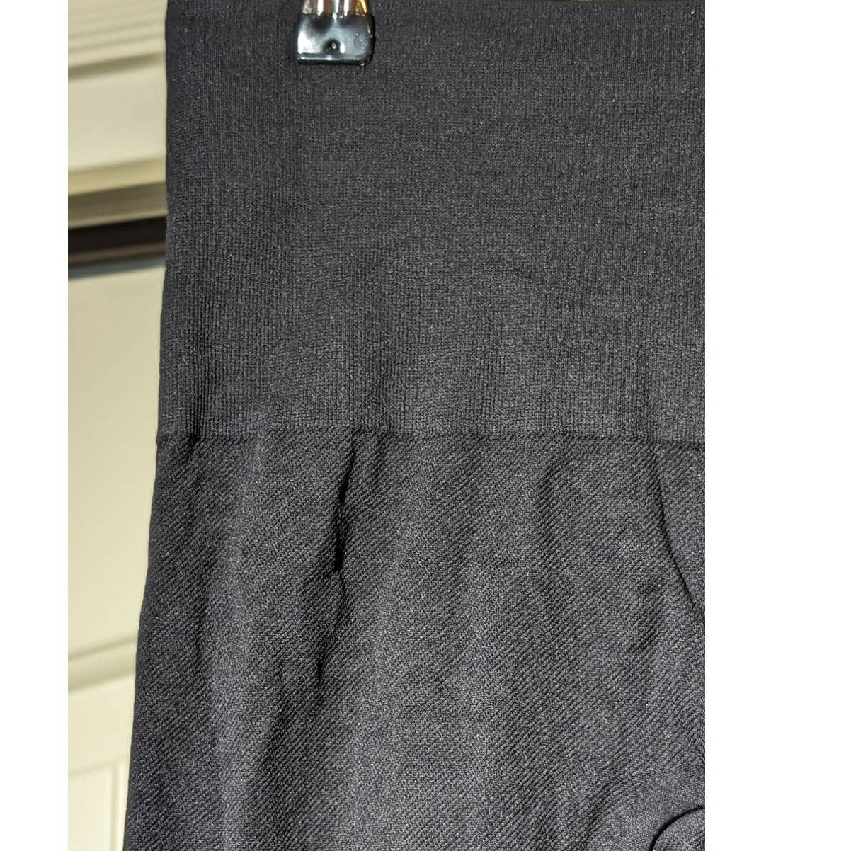 Spanx Look At Me Now Black Seamless Leggings Womens Size M