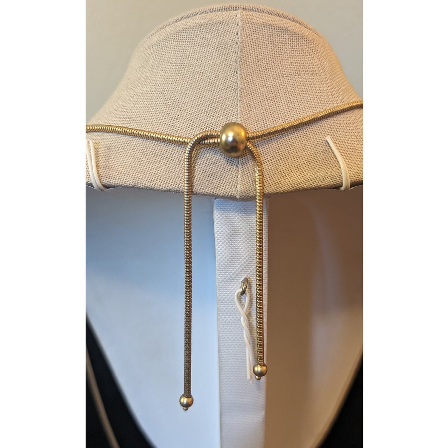 Satin Finish Gold Tone Geometric Pendant Adjustable Snake Chain Necklace