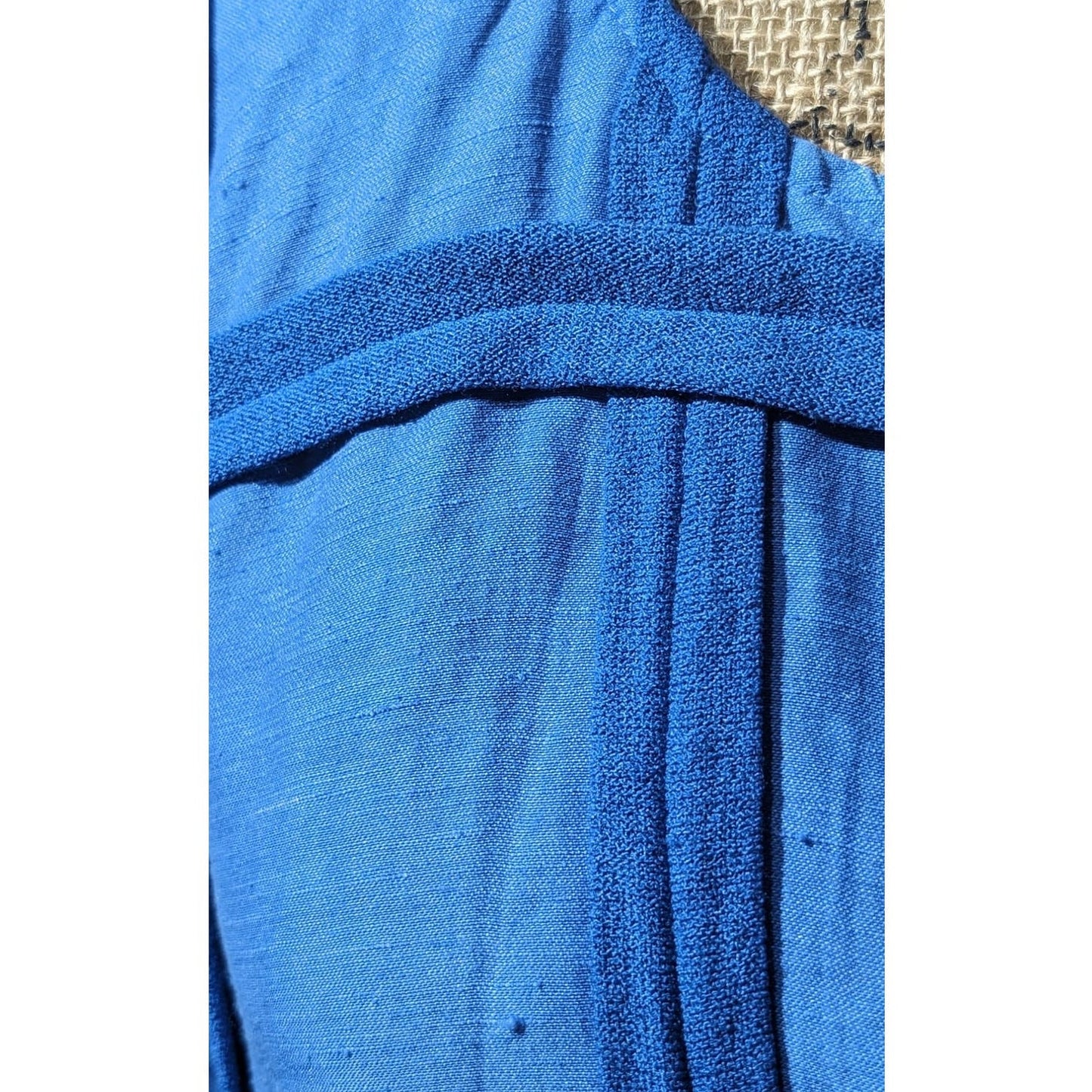 Zebra Made in Germany Lagenlook Bright Blue Toggle Closure Jacket Womens Sz 2X