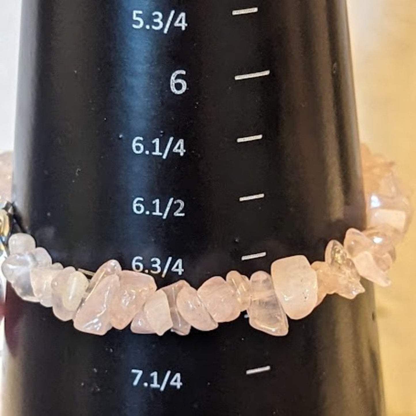 Two Pink Chip Bracelets with Star Charms