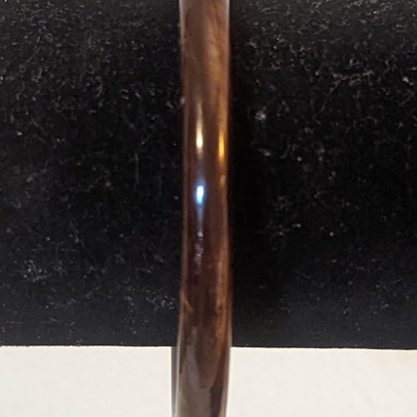 Brown Glass Bangle Bracelet