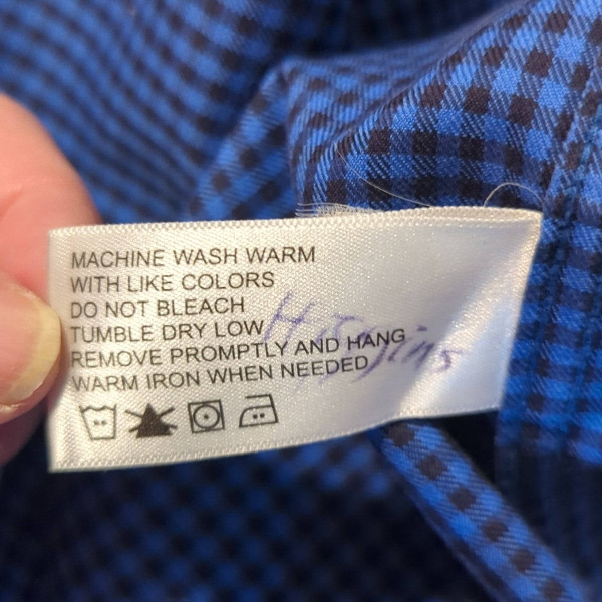 Orvis Blue Check 100% Cotton Pocket Button Down Shirt Men's Size M