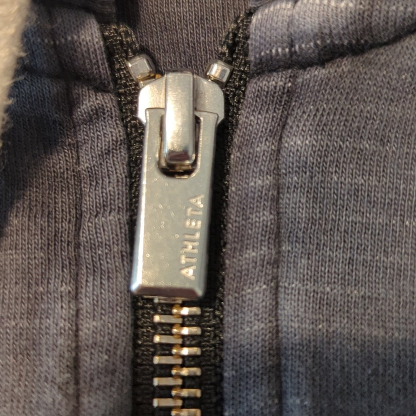 Athleta Gray Full Zip Pocket Draw String Hoodie Women's Size M