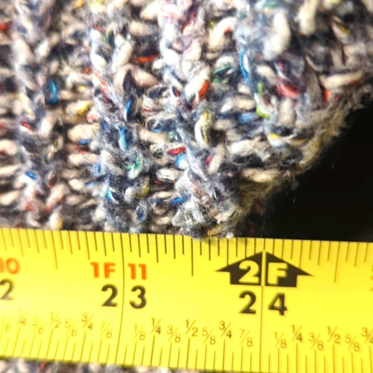 aerie Variegated Gray Woven Sweater with Criss Cross Tie Placket Women's Size SP