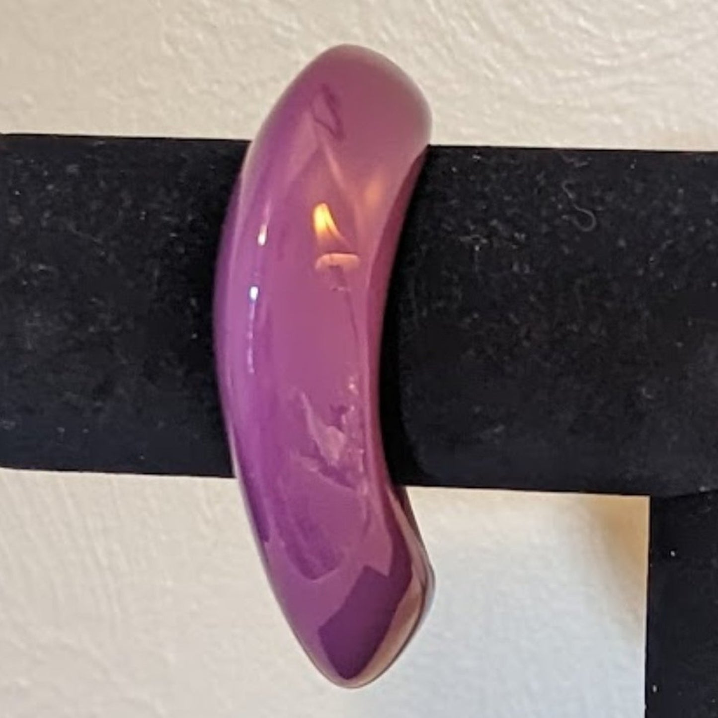Vintage Purple Asymmetrical Retro Design Bangle Bracelet